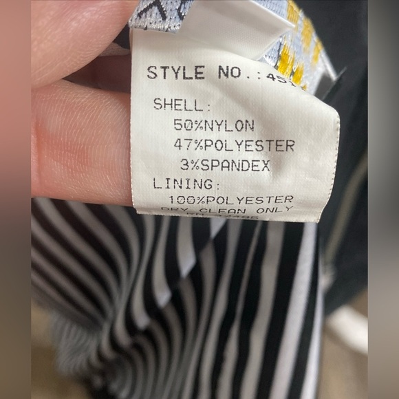 Mycra Pac Gabby Raincoat Large Black Striped Embroidered Lining size S/M - Picture 7 of 13